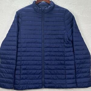 Lands End Jacket Coat Girls Kids Blue Primaloft Lightweight Warm XL 18-20